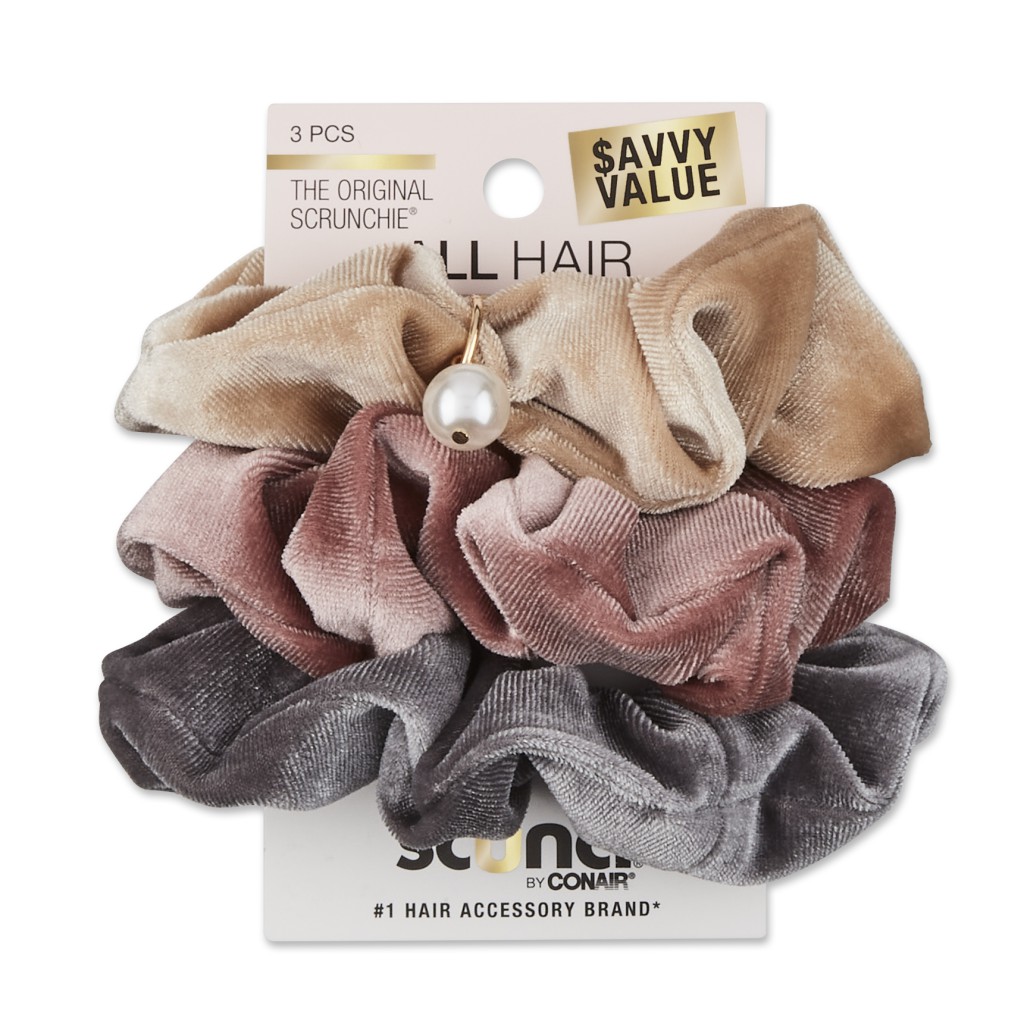 ヘアアクセサリー [PRIMAUTE] VELVET HEART PEARL SCRUNCHIE Velvet Pearl Scrunchie in Pink – Missy Sue